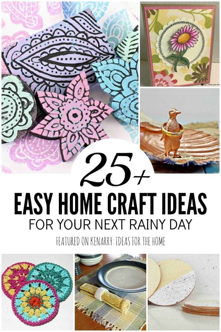 When you just want to stay inside and do crafts, pull up one of these home craft ideas. All of them are simple. And most of them can even be made into DIY gifts!