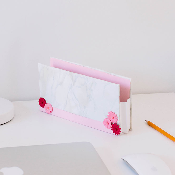 A DIY Receipt Holder for a home office 