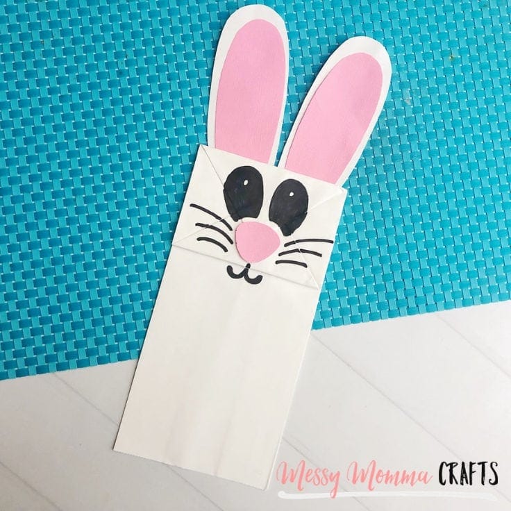 Easter Bunny Bag Puppet: Easy Kids Craft | Ideas for the Home