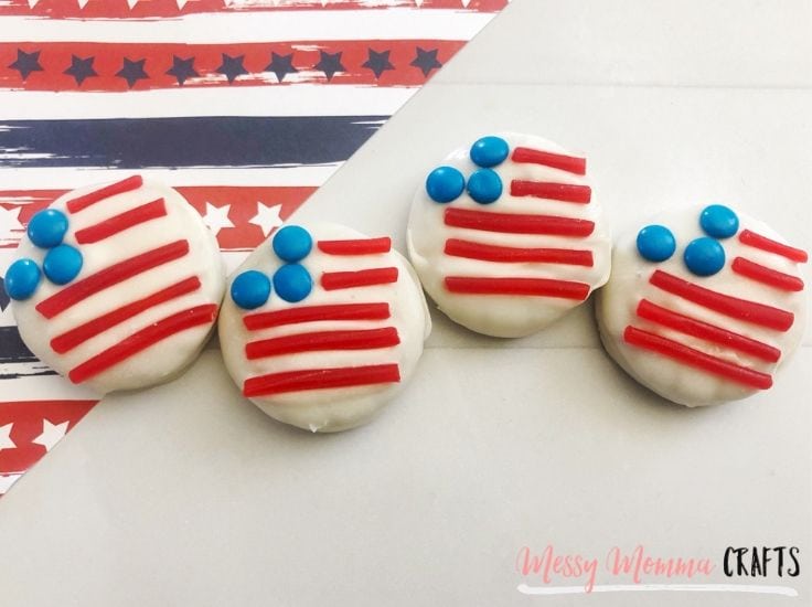 These 4th of July Flag Cookies are so simple and only require a few ingredients, plus they're a real crowd pleaser.