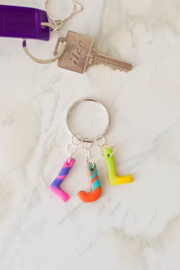 DIY Personalized Keychain Using Polymer Clay - Ideas for the Home