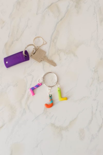 DIY Personalized Keychain Using Polymer Clay - Ideas for the Home