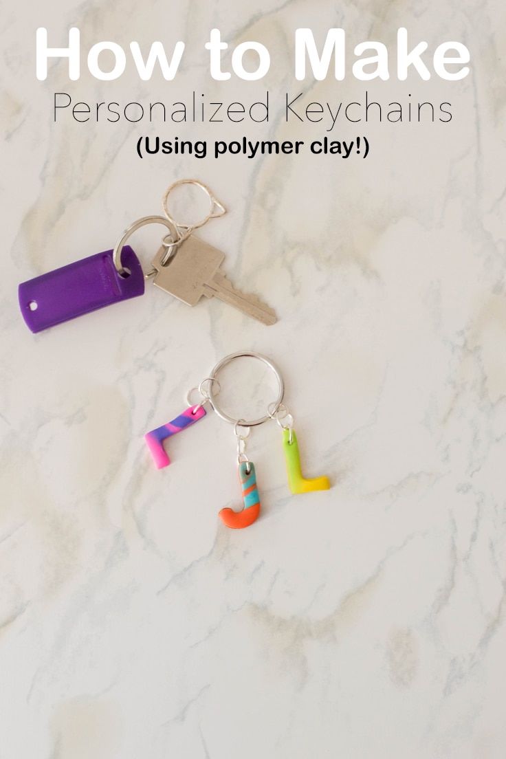 How to make personalized keychains using polymer clay