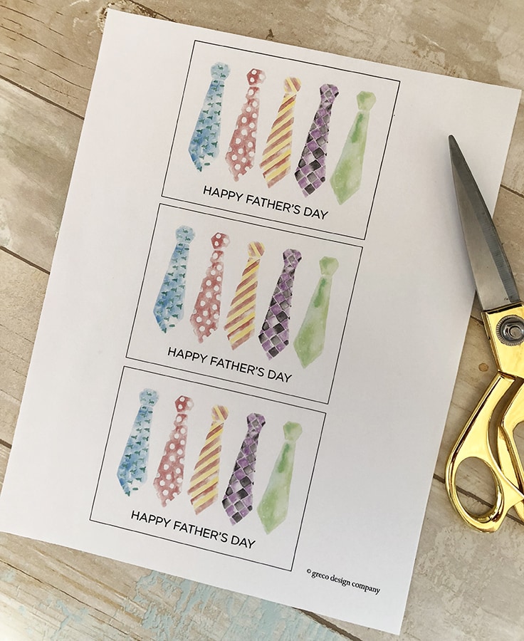  A free printable happy father's day gift tag.
