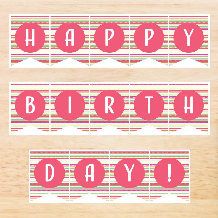 Birthday Banner Printable Free Download Ideas For The Home
