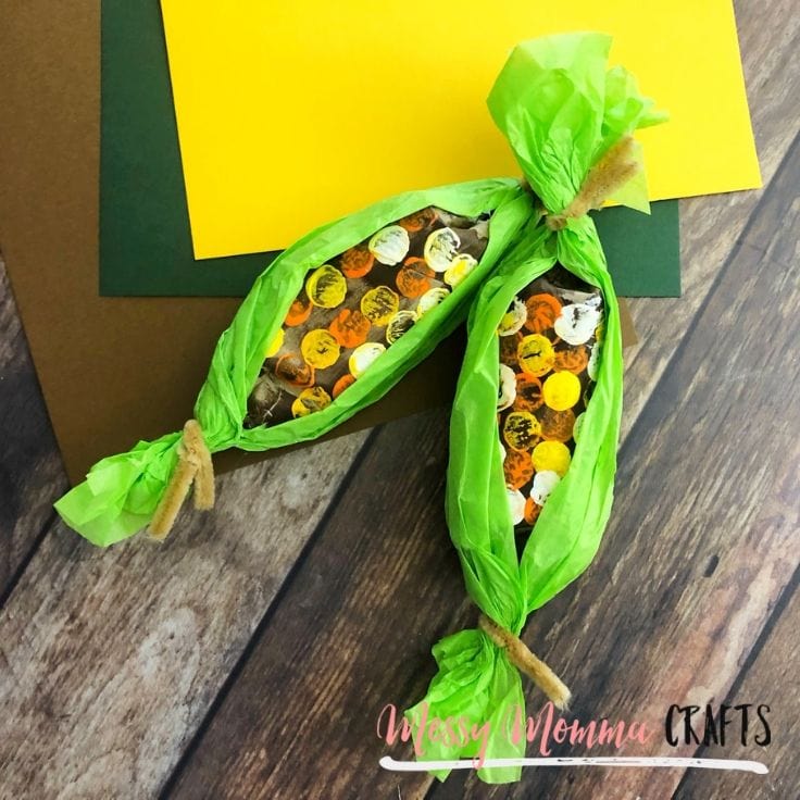 Thanksgiving Craft: Paper Towel Roll Indian Corn
