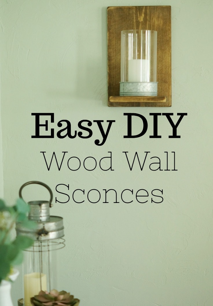 Easy DIY Wood Wall Sconces