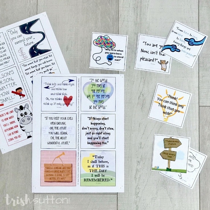 Dr. Seuss Lunchbox Notes: Free Printable For Kids
