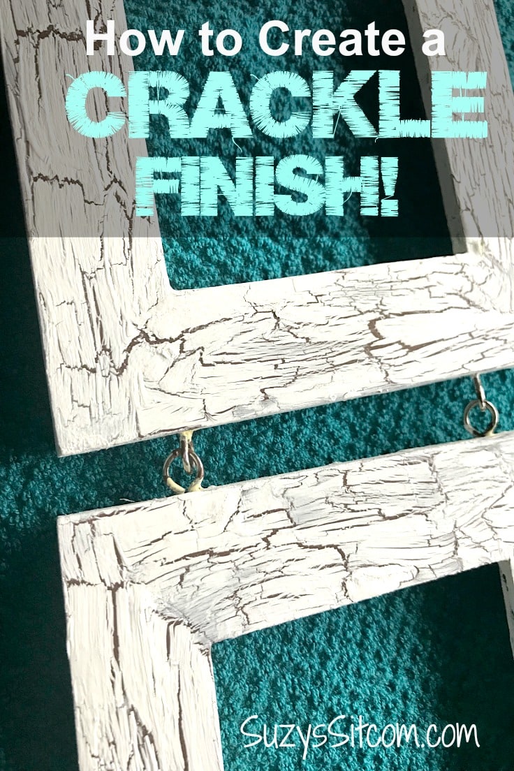 How to paint a crackle finish with just paint and glue! Easy painting technique! 