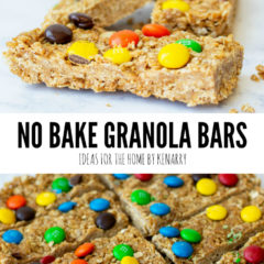 No Bake Granola Bars from Ideas for the Home by Kenarry