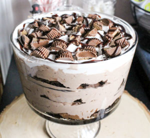 chocolate peanut butter cup trifle