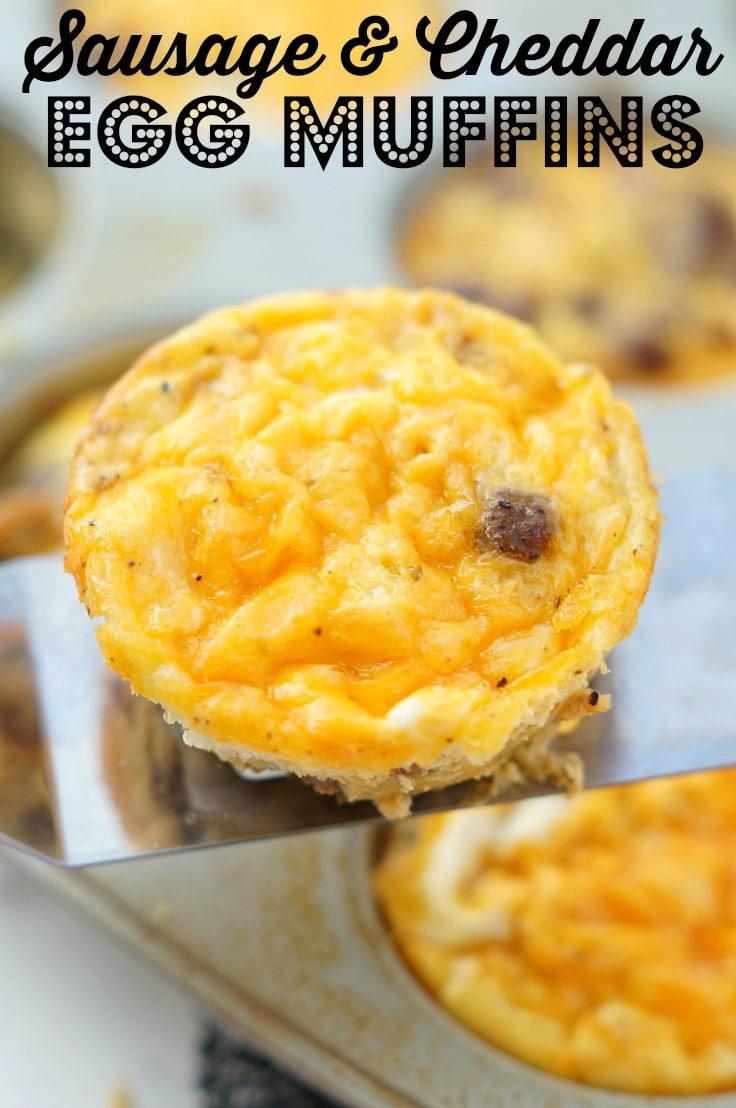 Sausage and Cheddar Egg Muffins
