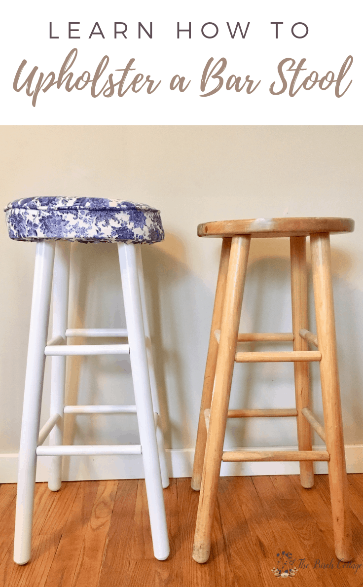 Learn how to upholster a bar stool