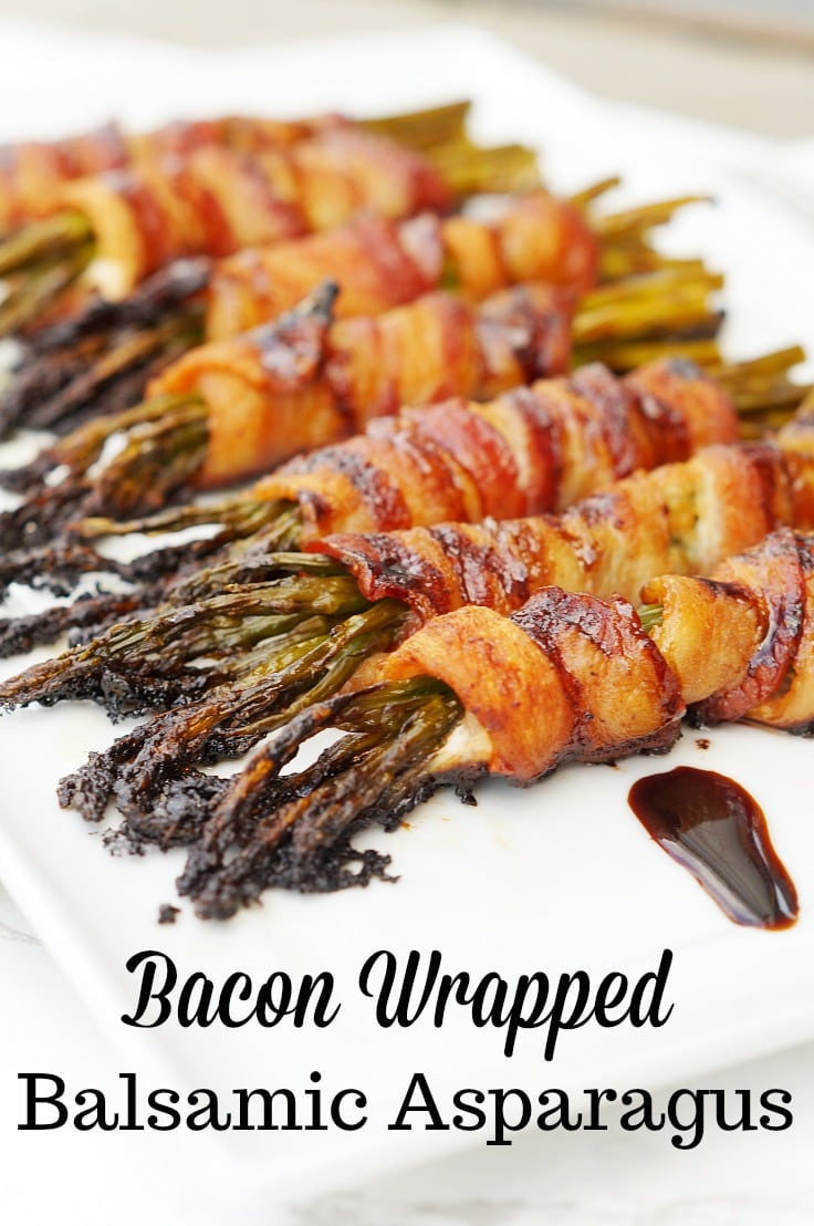 Bacon Wrapped Balsamic Asparagus Bundles 