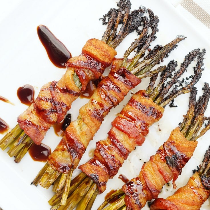 Bacon Wrapped Balsamic Asparagus