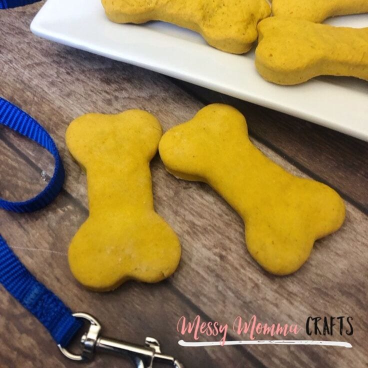 These Baked Pumpkin Dog Treats are the perfect homemade treat for your pup during the cooler months. Dogs love the smell of fall too.