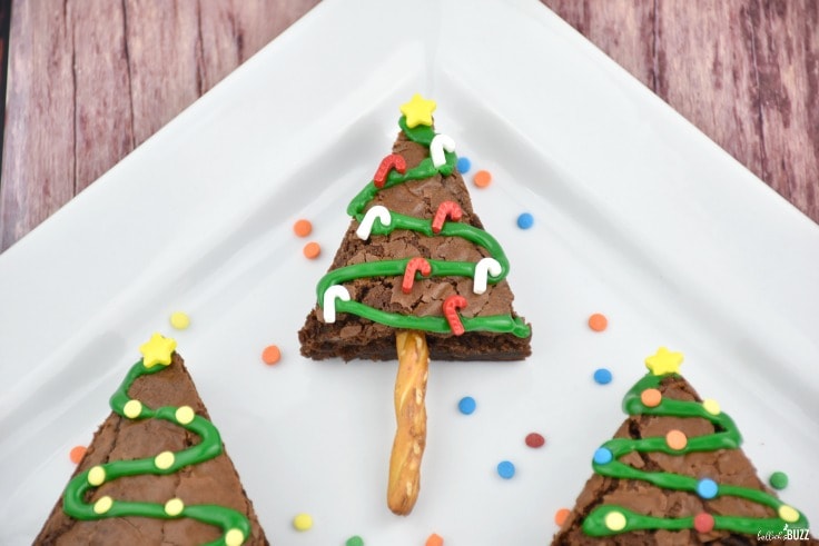 Making these delicious Christmas Tree Brownies is as easy as child's play. Literally. In fact, these festive Christmas treats are so easy to make, the whole family can get in on the fun!