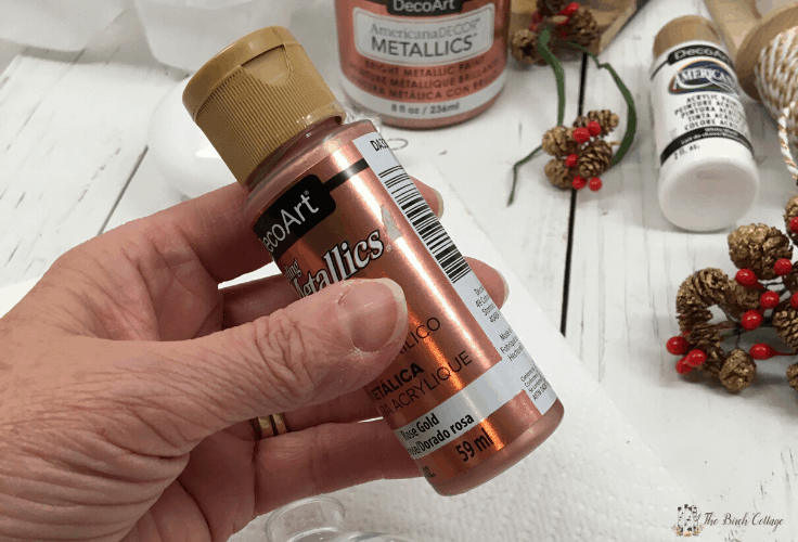 Use acrylic paint for painting ornaments