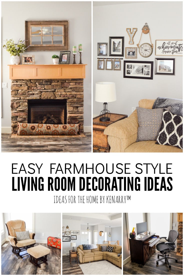 Easy Farmhouse Style Living Room Decorating Ideas | Ideas for the Home by Kenarry