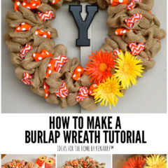 How to Make a Burlap Wreath Tutorial | Ideas for the Home by Kenarry