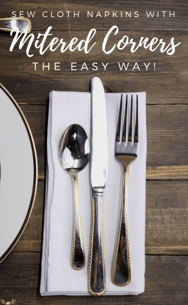 How to Sew Mitered Corners {The Easy Way!} - Ideas for the Home