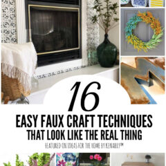 16 Easy Faux Craft Techniques That Look Like the Real Thing featured on Ideas for the Home by Kenarry