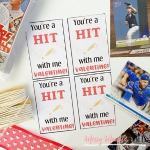 These Baseball Card Valentine Cards are the perfect way to celebrate Valentine’s Day with your friends.
