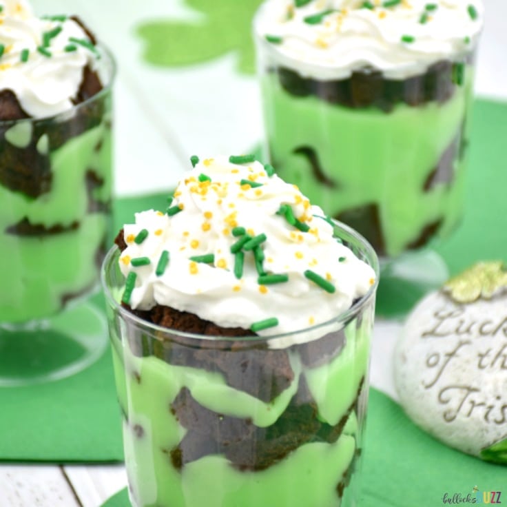 St. Patrick’s Day Brownie Trifles: Easy Dessert Idea