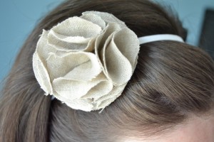 ruffle flower headband