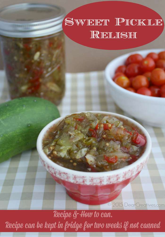 sweet pickle relish recipe 