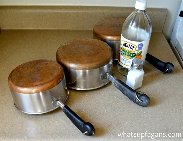 how to clean copper pots with vinegar 