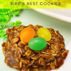 I'm sure you've had the classic version of the no bake cookie, but have you ever made them into cute little bird's nests, prefect for Easter?