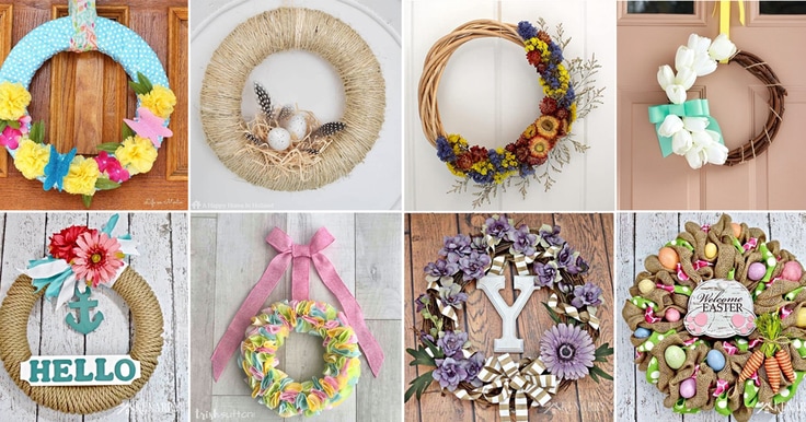 15 DIY Spring Wreath Ideas For Your Front Door - Ideas for the Home