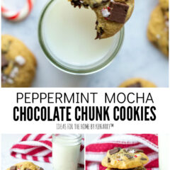 Peppermint Mocha Chocolate Chunk Cookies