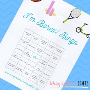 Most of us are safe in our houses, working from home, and staying home as much as possible. It's not easy, but it's necessary. This I'm Bored! Bingo printable will give your families a little something to do and will allow you to be productive at the same time.