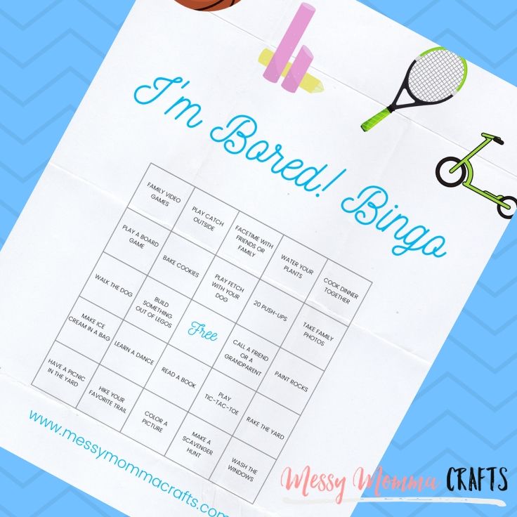 This Bingo printable will give your families a little something to do and allow you to be productive at the same time.