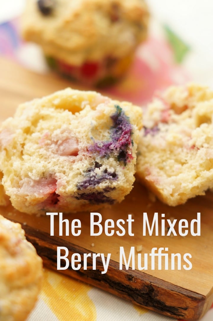 The best mixed berry muffins