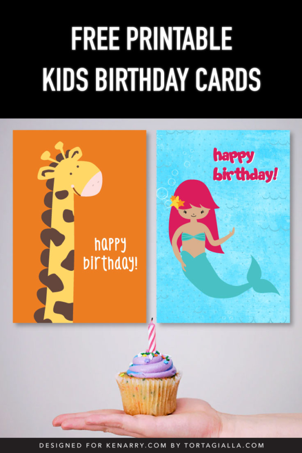 Free Printable Kids Birthday Cards - Ideas for the Home