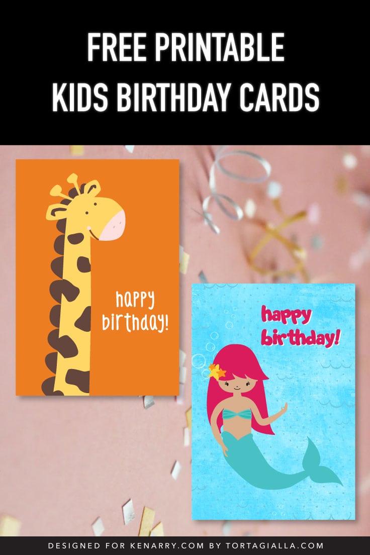 Free Printable Kids Birthday Cards - Ideas for the Home