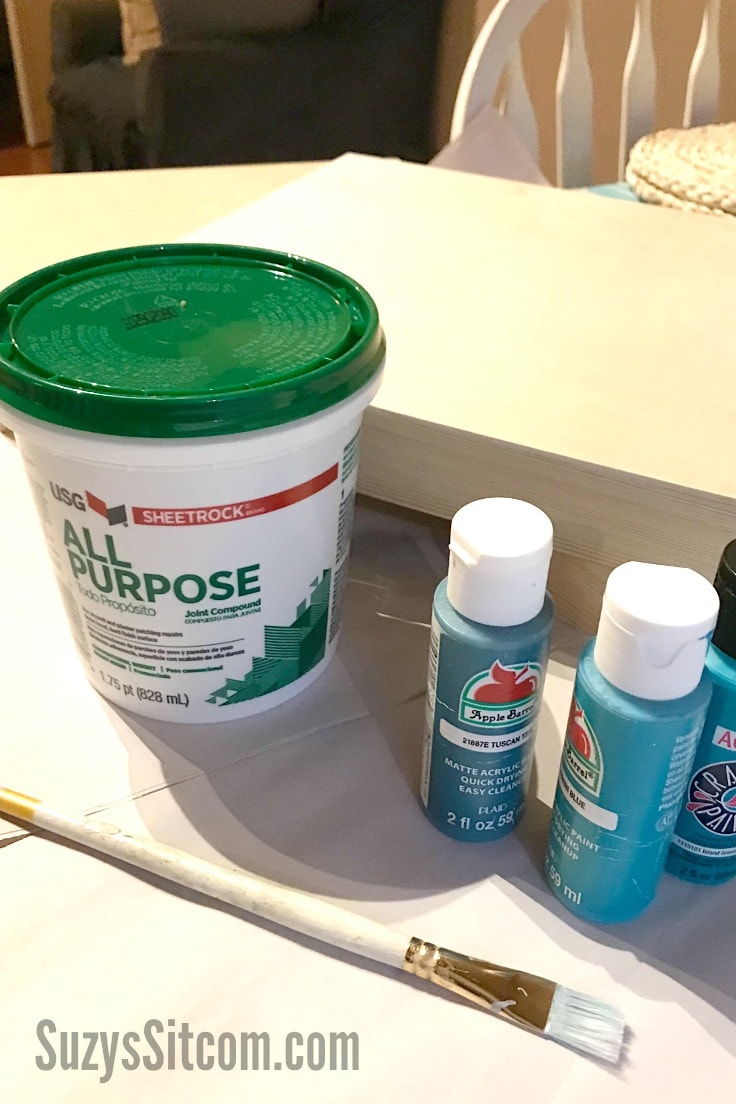 All-purpose sheetrock and acrylic paint