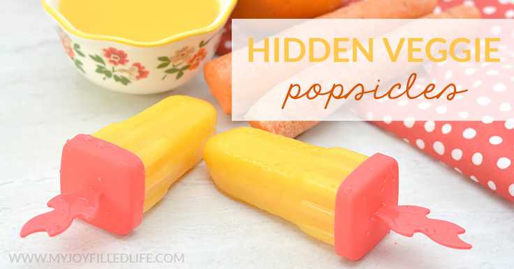 Hidden veggie popsicles 