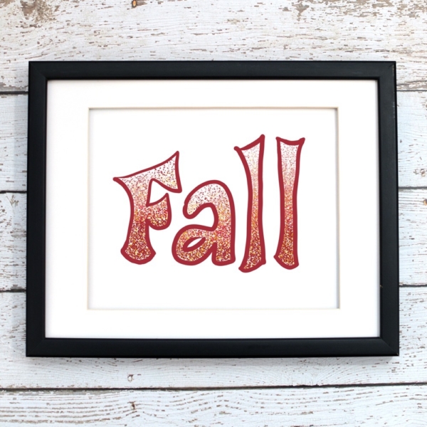 Fall Speckled Printable Art - Digital Print