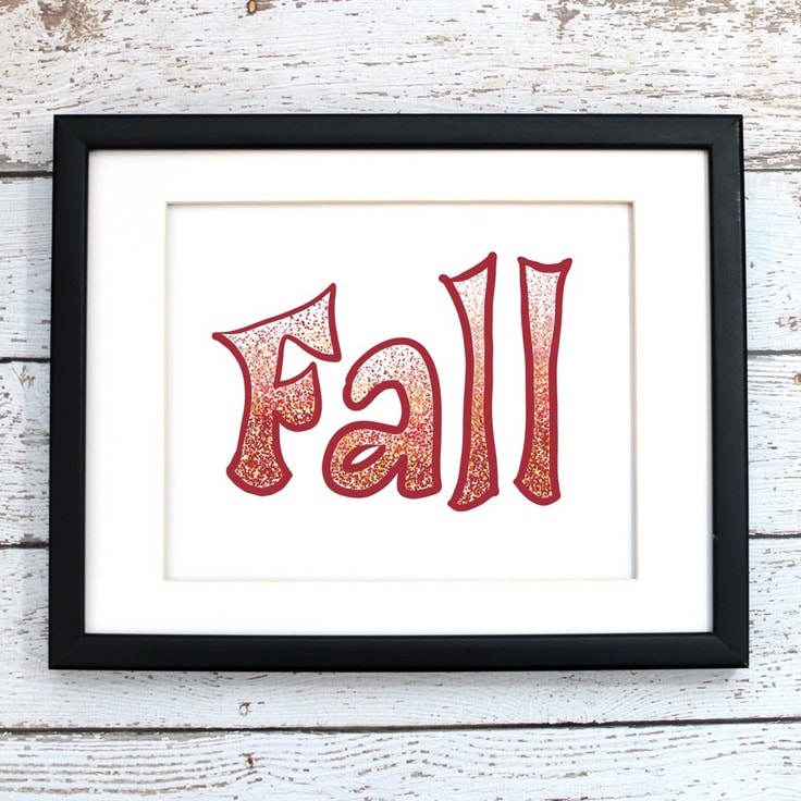 Fall Speckled Printable Art – Digital Print