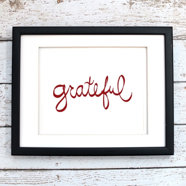 Grateful Printable Art - Digital Print