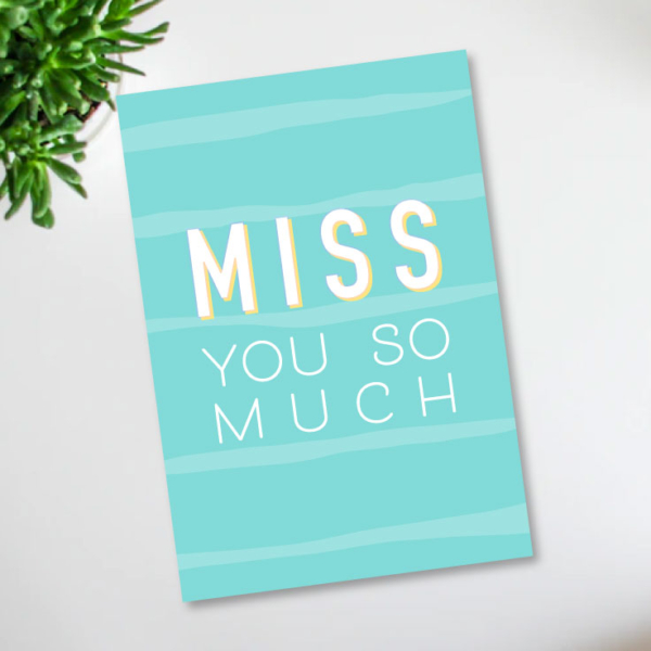 Printable I Miss You Cards - Ideas for the Home