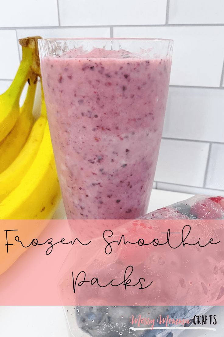 Check out this blueberry banana smoothie, made from our frozen smoothie packs.