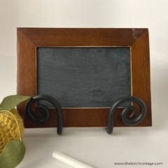 Create this DIY framed chalkboard from an old or thrifted picture frame to add warmth, charm and functionality to your home.