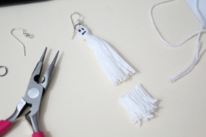 Ghost tassel with the bottom inch trimmed off