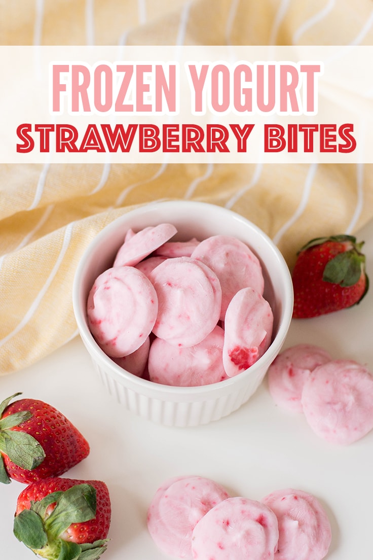 Frozen Yogurt Strawberry Bites 