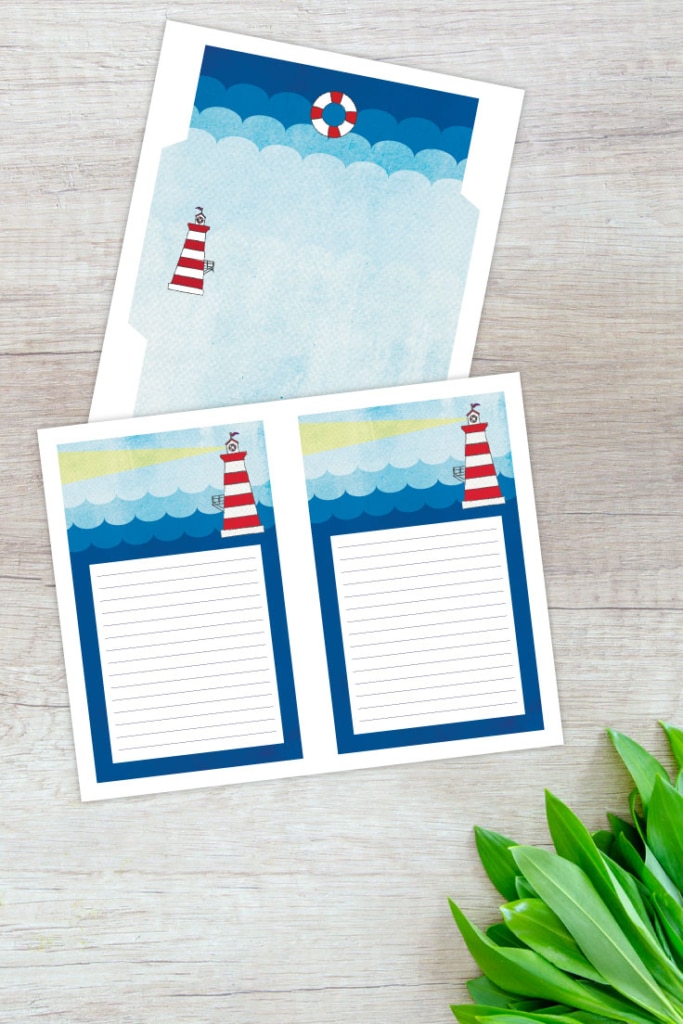 Free Printable Stationery Lighthouse Design - Ideas for the Home